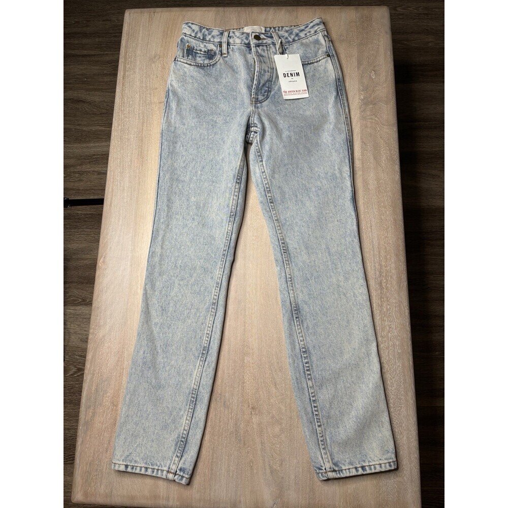 Sezane NWT Brut Sexy Tall Jeans in Edge Blue Light Wash Size 25 Organic Cotton - Picture 3 of 12